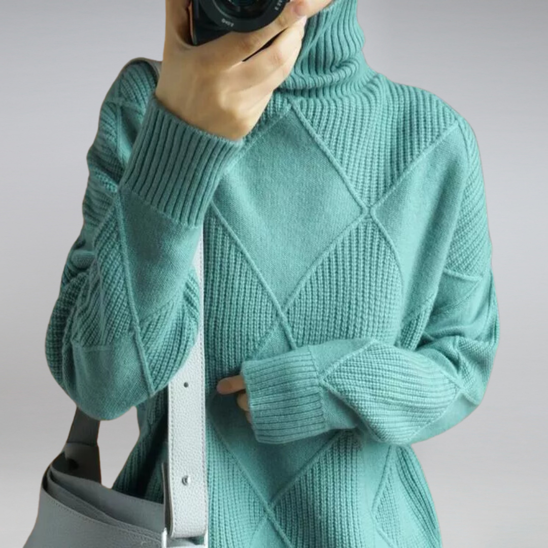 Amélie™ | Pull à col roulé en cachemire doux