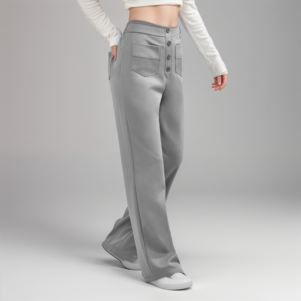 Momo | Pantalon élastique taille haute