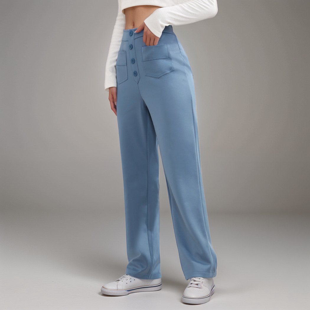 Momo | Pantalon élastique taille haute
