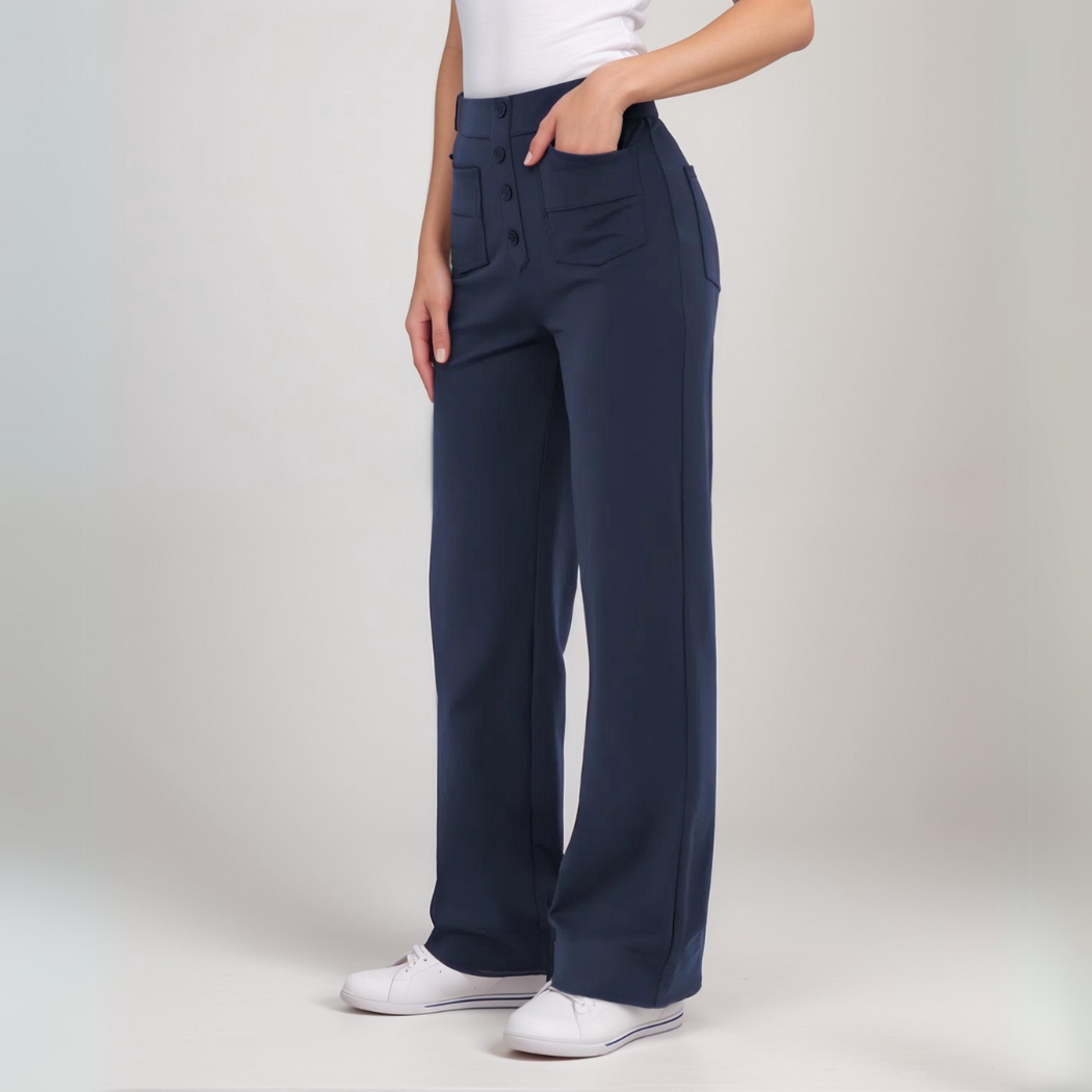 Momo | Pantalon élastique taille haute
