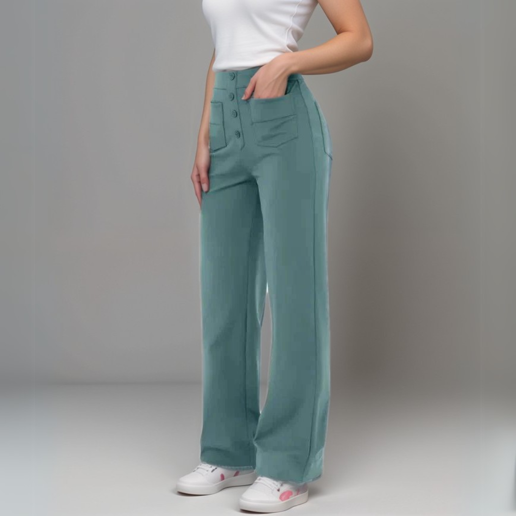 Momo | Pantalon élastique taille haute