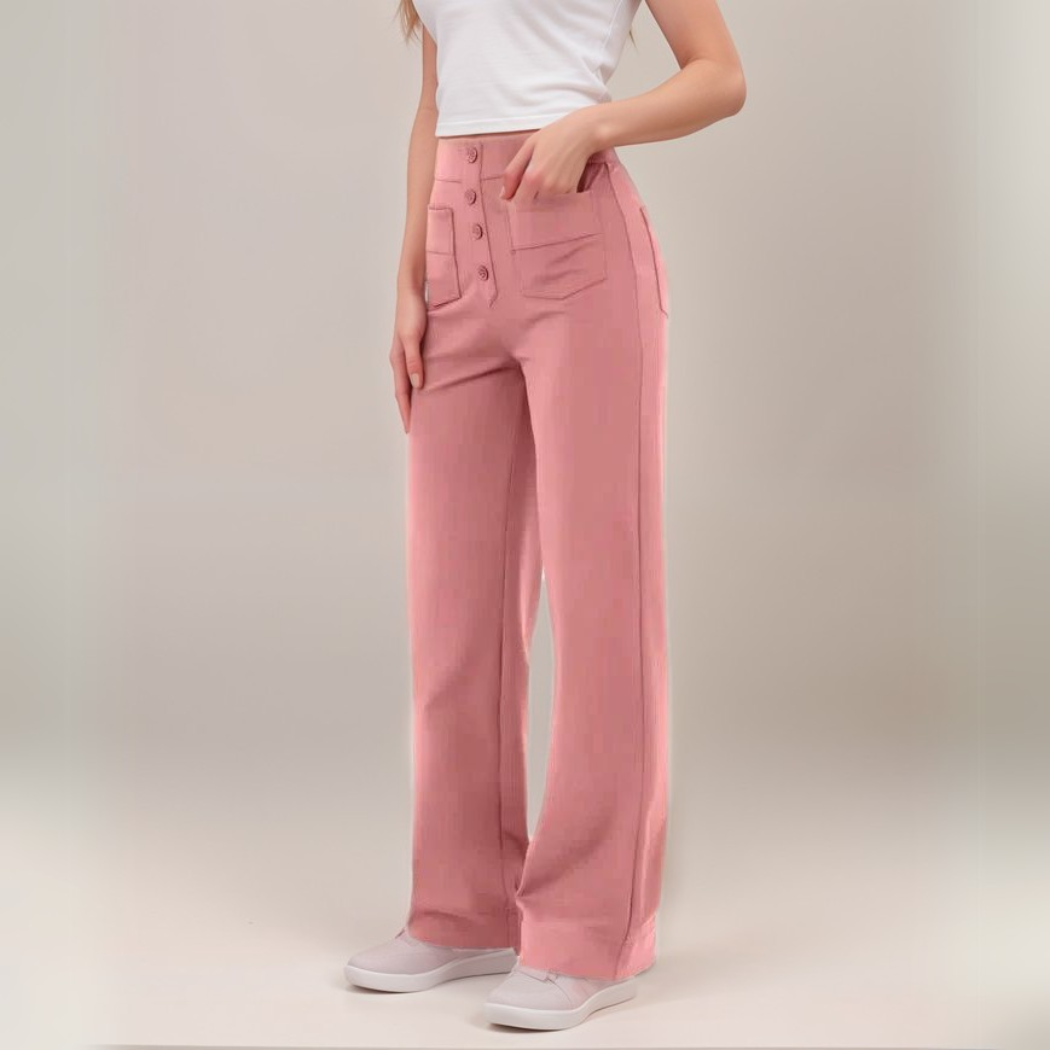 Momo | Pantalon élastique taille haute