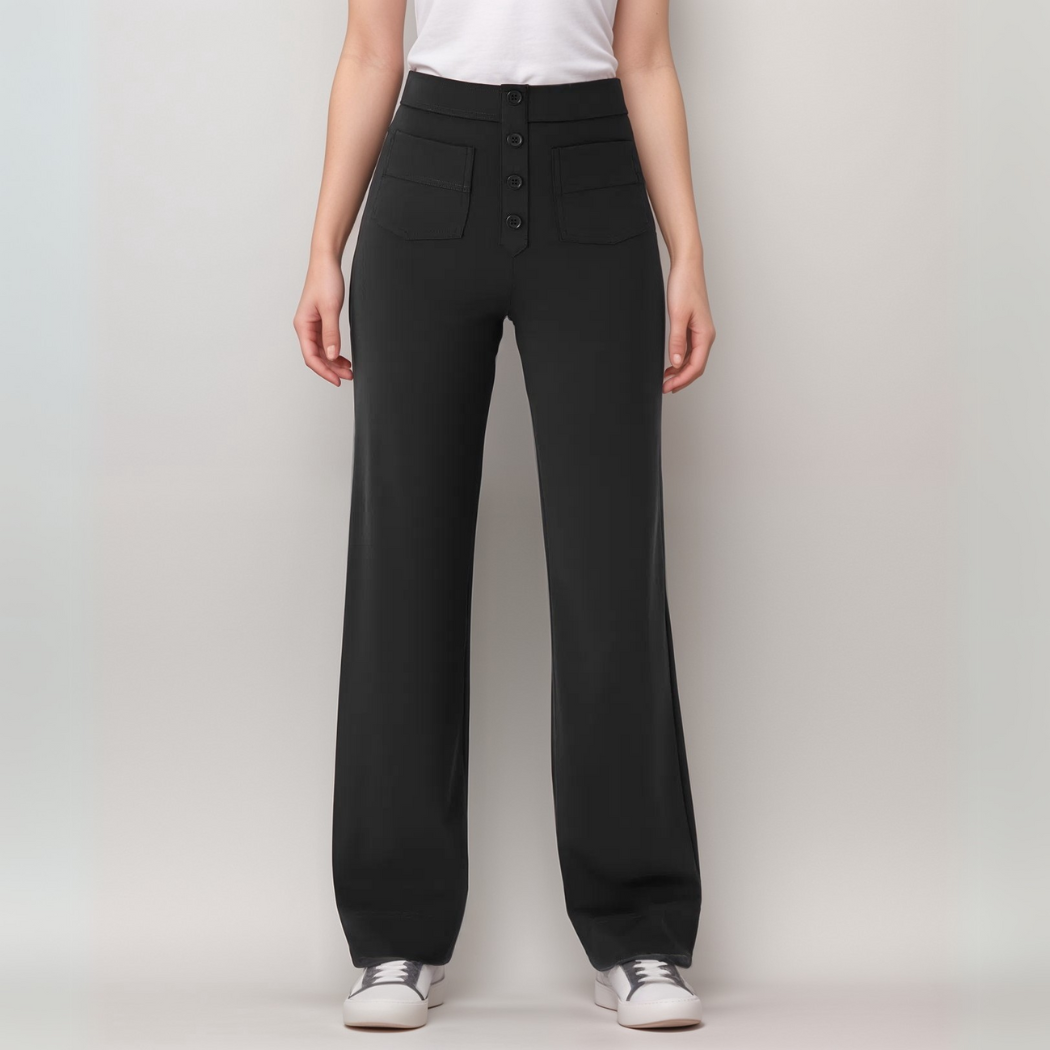 Momo | Pantalon élastique taille haute