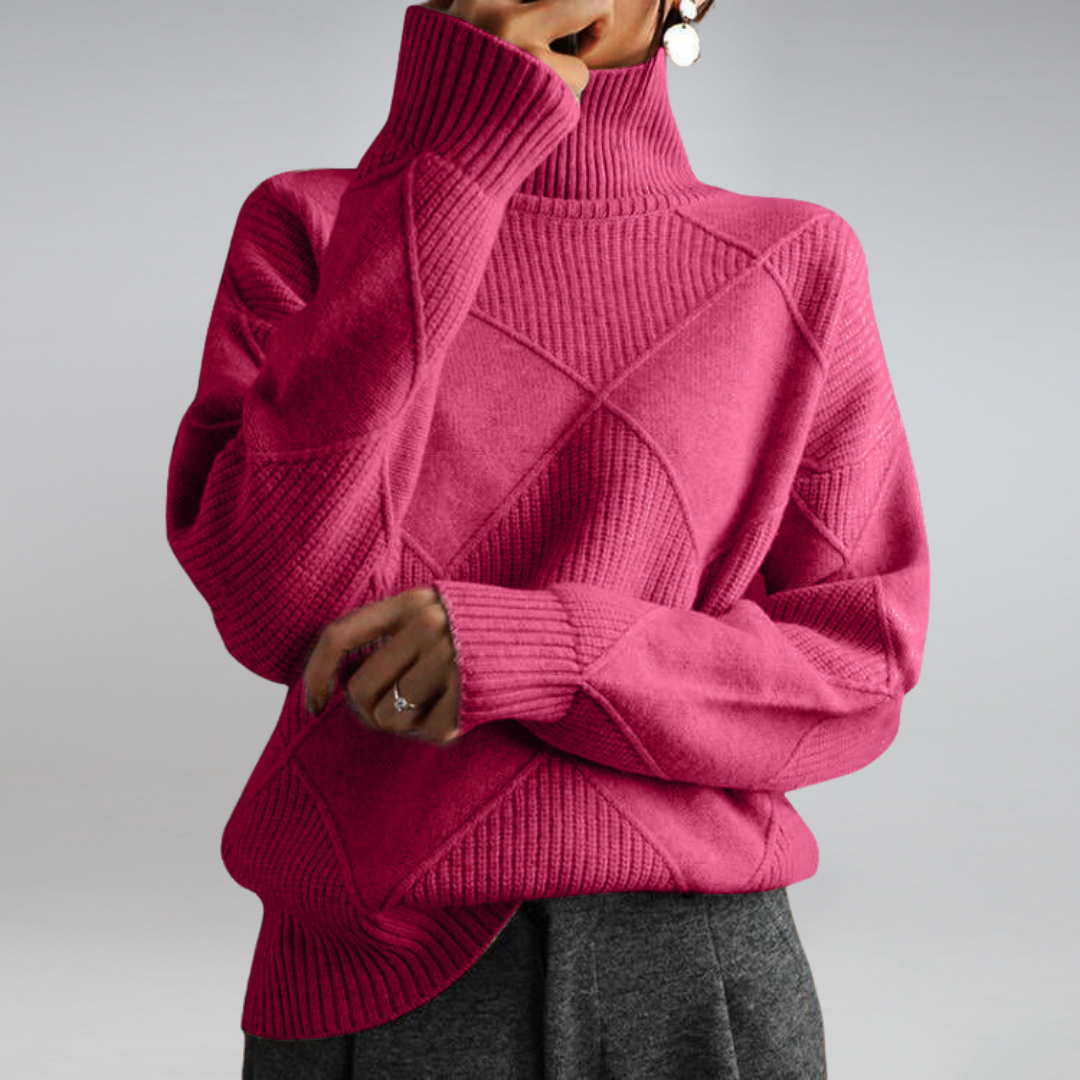 Amélie™ | Pull à col roulé en cachemire doux