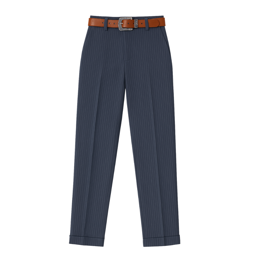 Bella™ | Pantalon galbant rayé