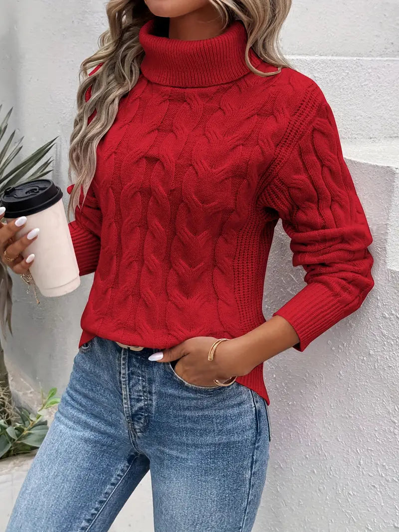 Lola™ | Twisted Turtleneck Sweater