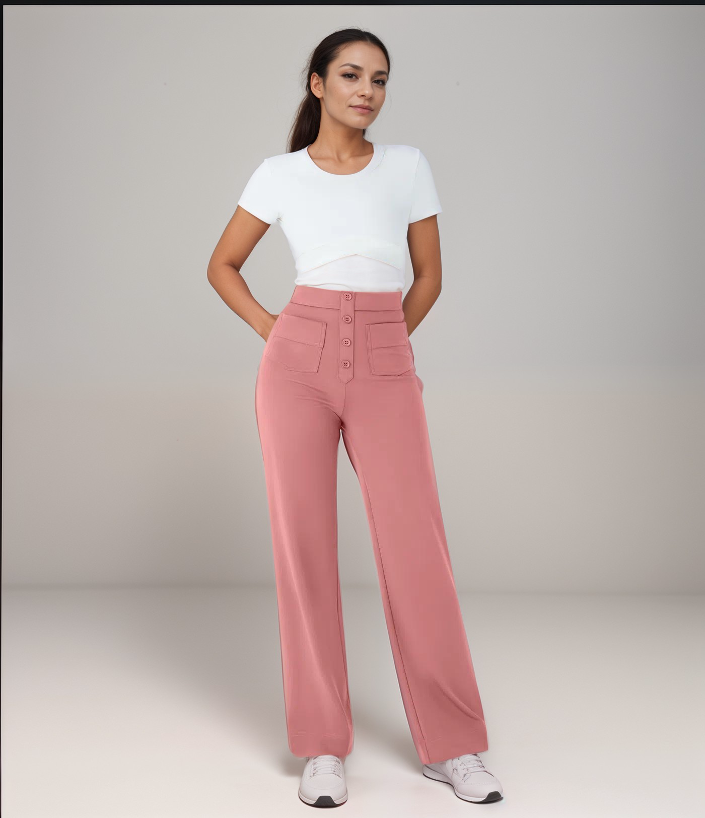 Momo | Pantalon élastique taille haute