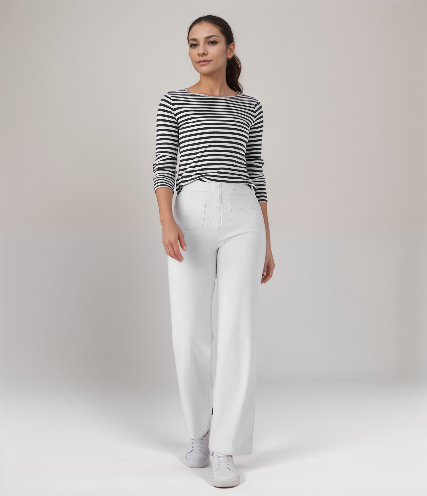 Momo | Pantalon élastique taille haute