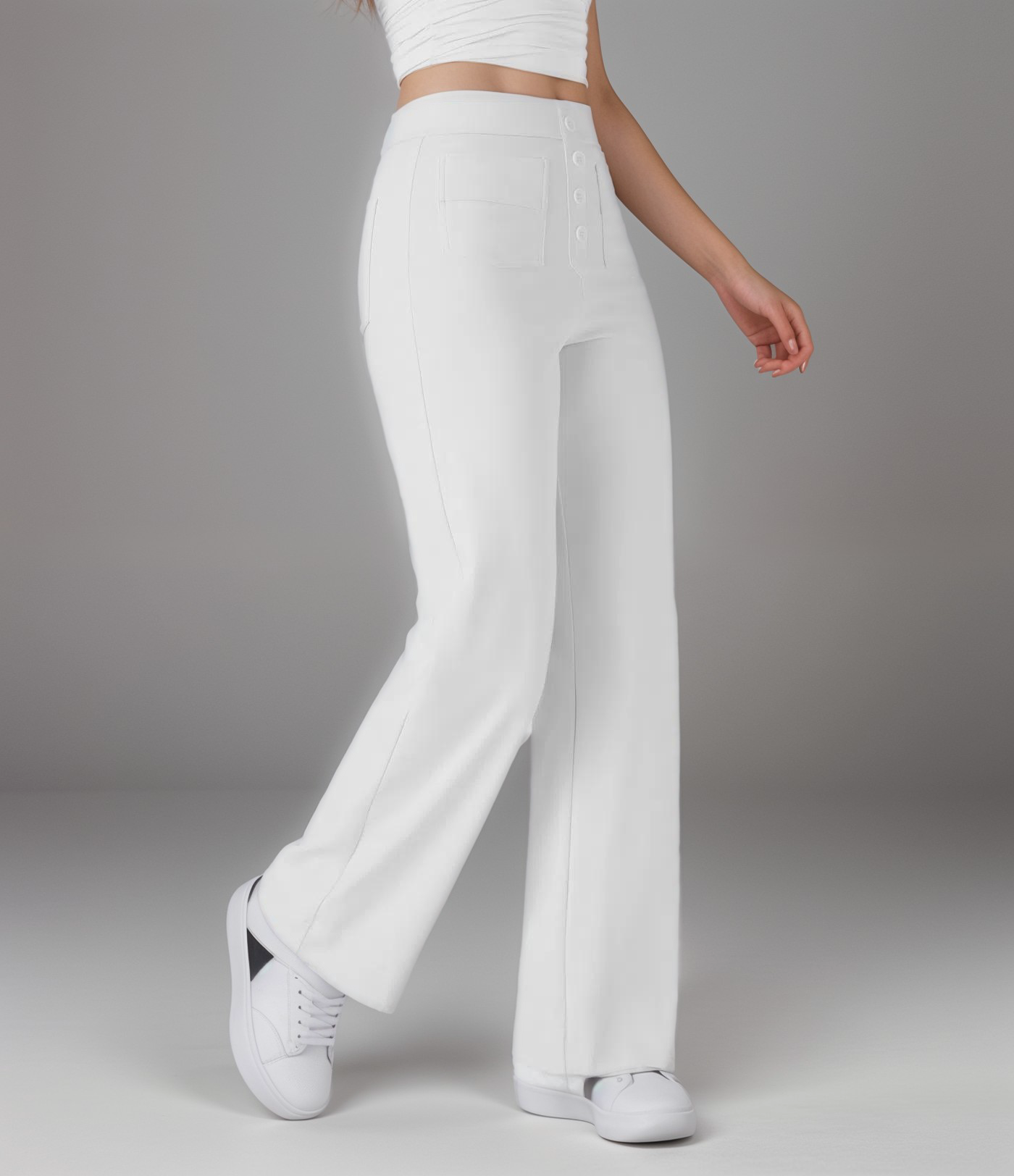 Momo | Pantalon élastique taille haute