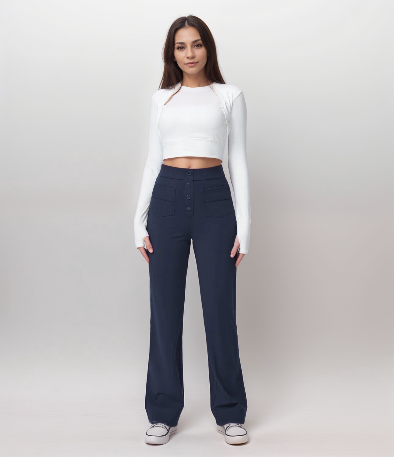 Momo | Pantalon élastique taille haute