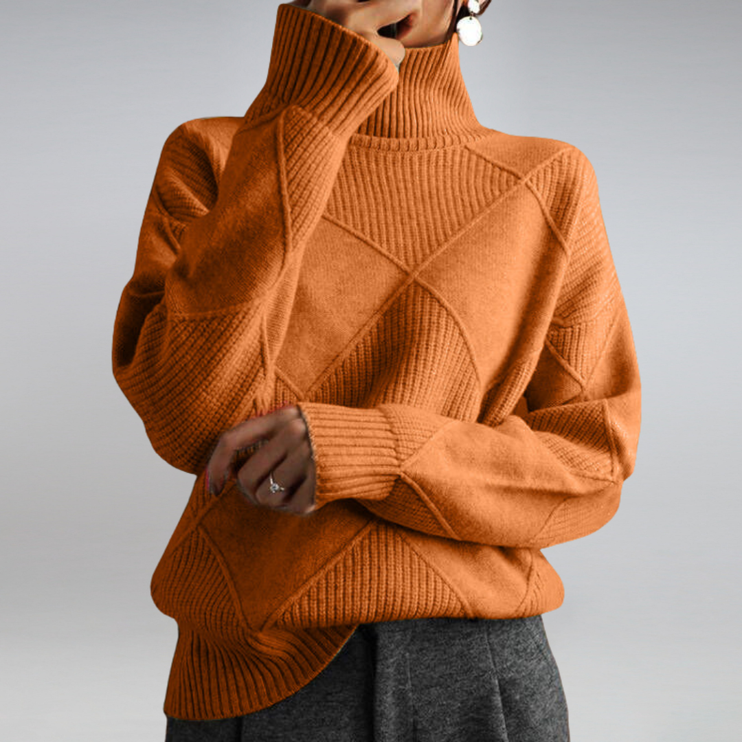 Amélie™ | Pull à col roulé en cachemire doux
