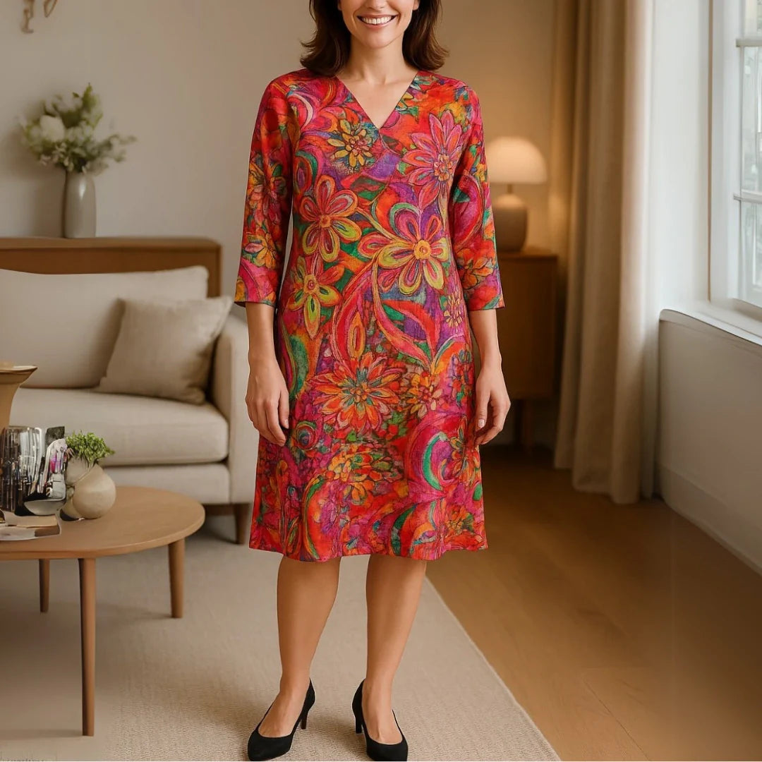 Akam™ | Robe Fleurie Élégante
