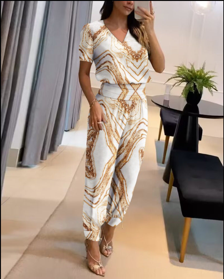 Florenceâ„¢ - Ensemble Tendance avec Blouse et Pantalon