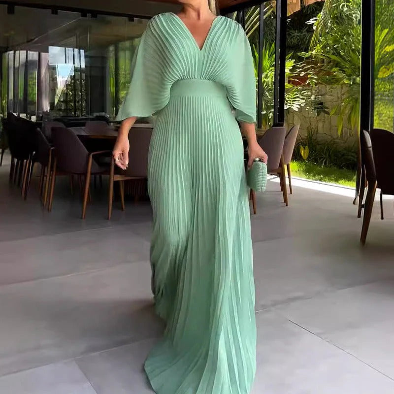 Isabelle | Robe Plissée Raffinée