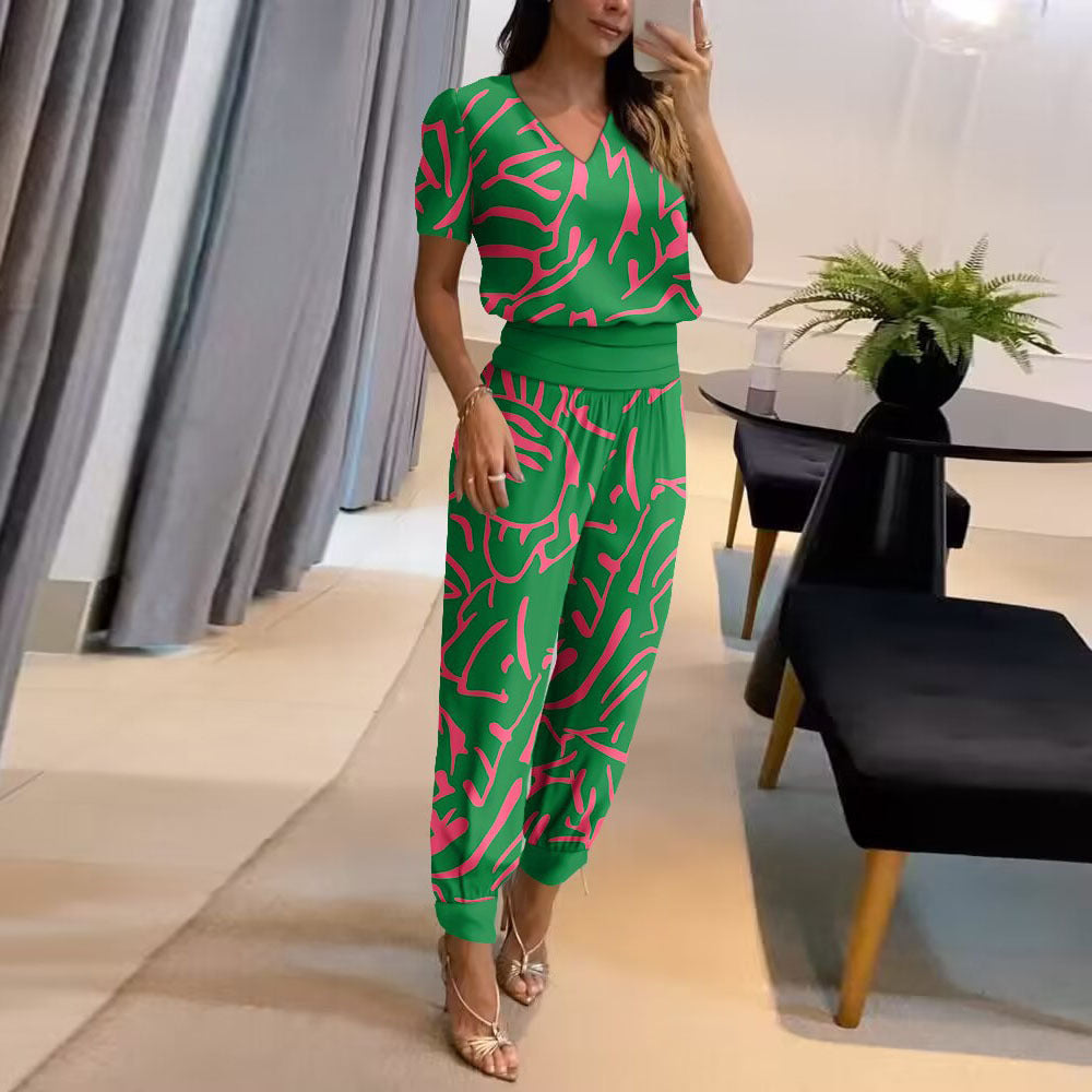 Florenceâ„¢ - Ensemble Tendance avec Blouse et Pantalon