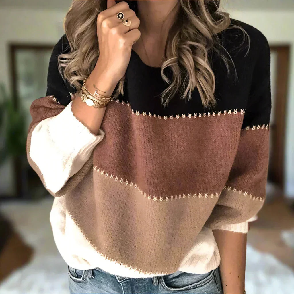 Anna™ - Pull Doux à Rayures