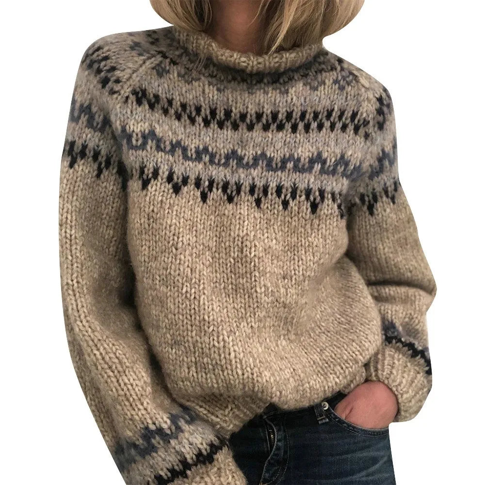Cécile™ | Pull tricoté à col roulé