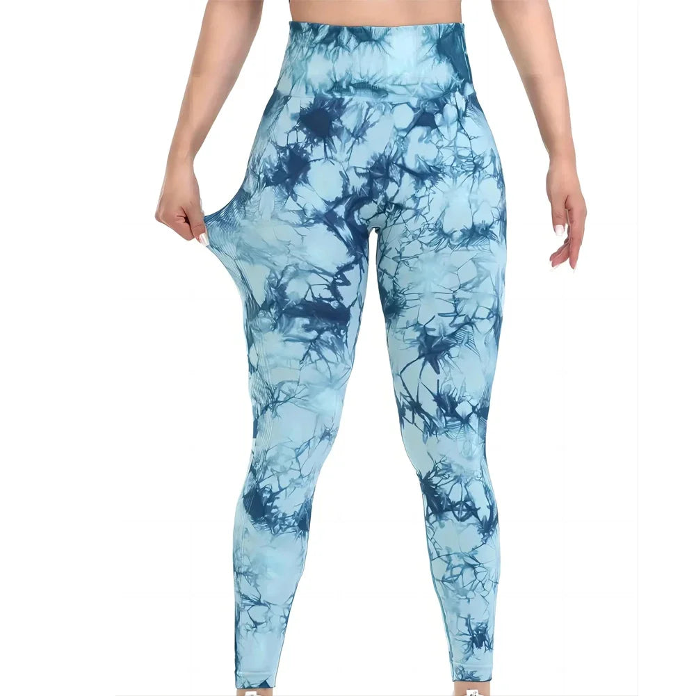 Legging Femme Push-Up Tie-Dye Sans Couture