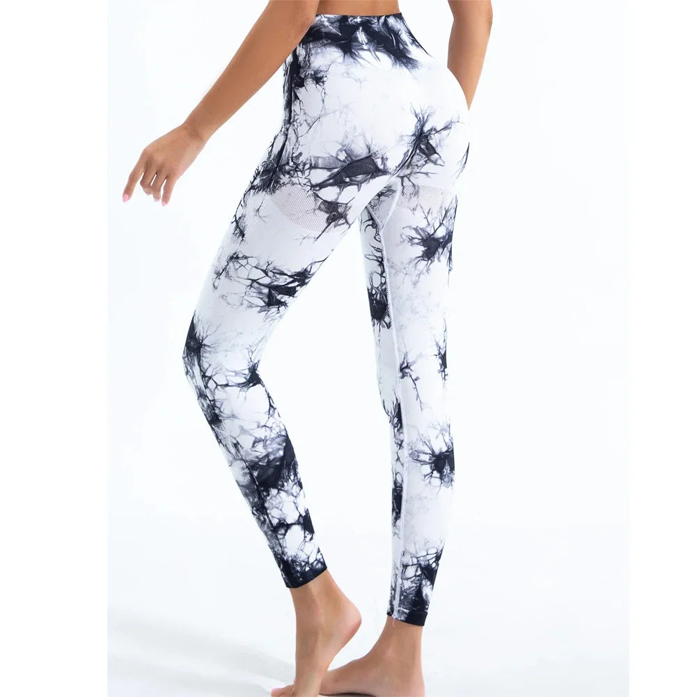 Legging Femme Push-Up Tie-Dye Sans Couture
