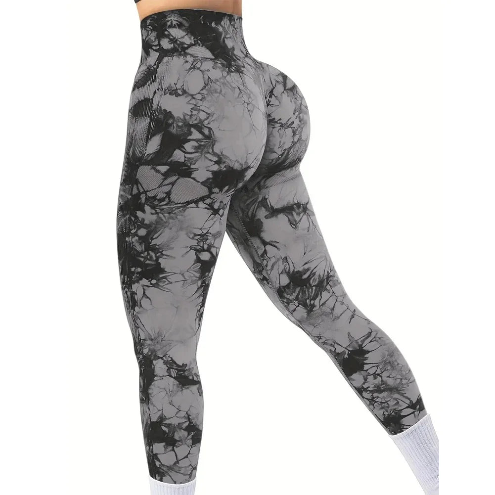 Legging Femme Push-Up Tie-Dye Sans Couture