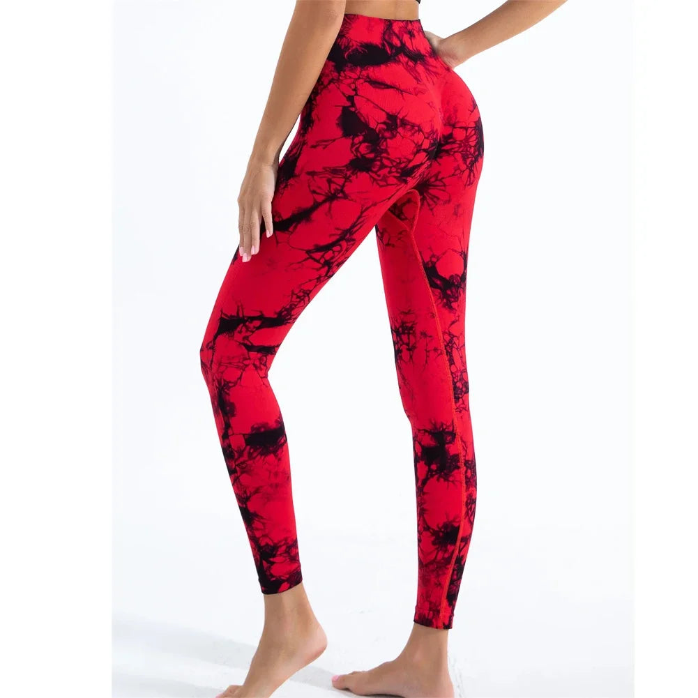 Legging Femme Push-Up Tie-Dye Sans Couture