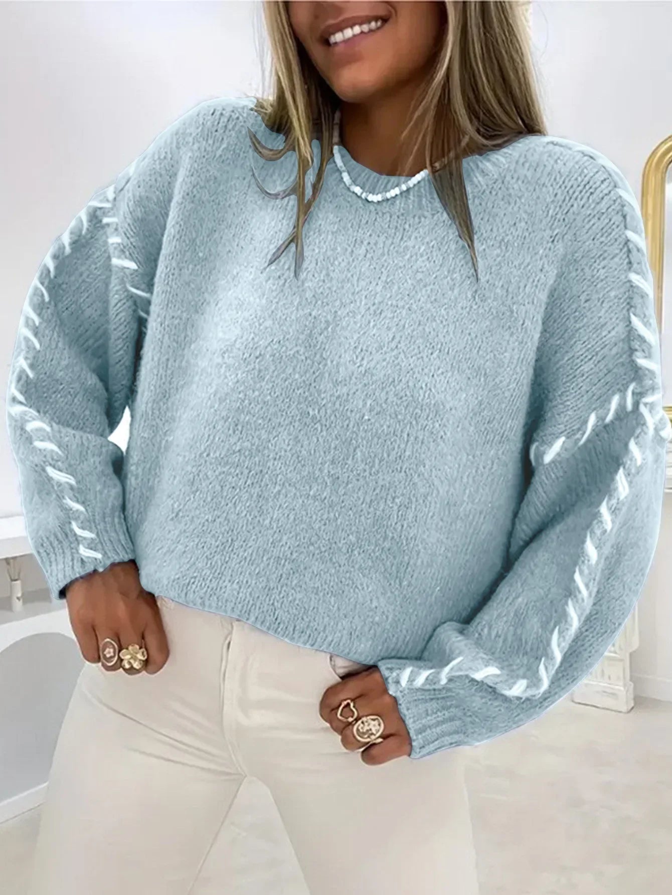 Fleur™ | Pull Tricoté Décontracté et Chaud