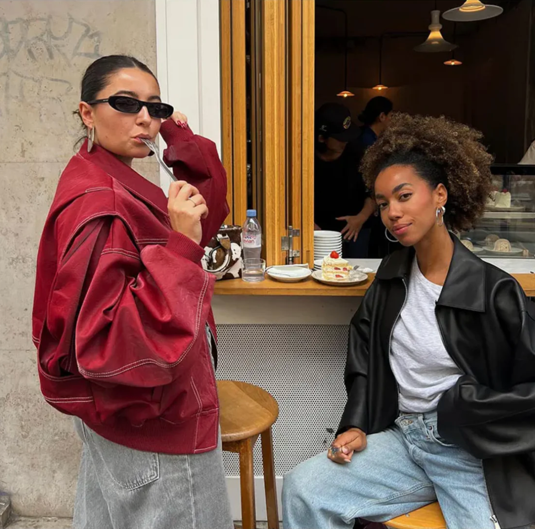 Roxane™ - Veste en cuir Oversize