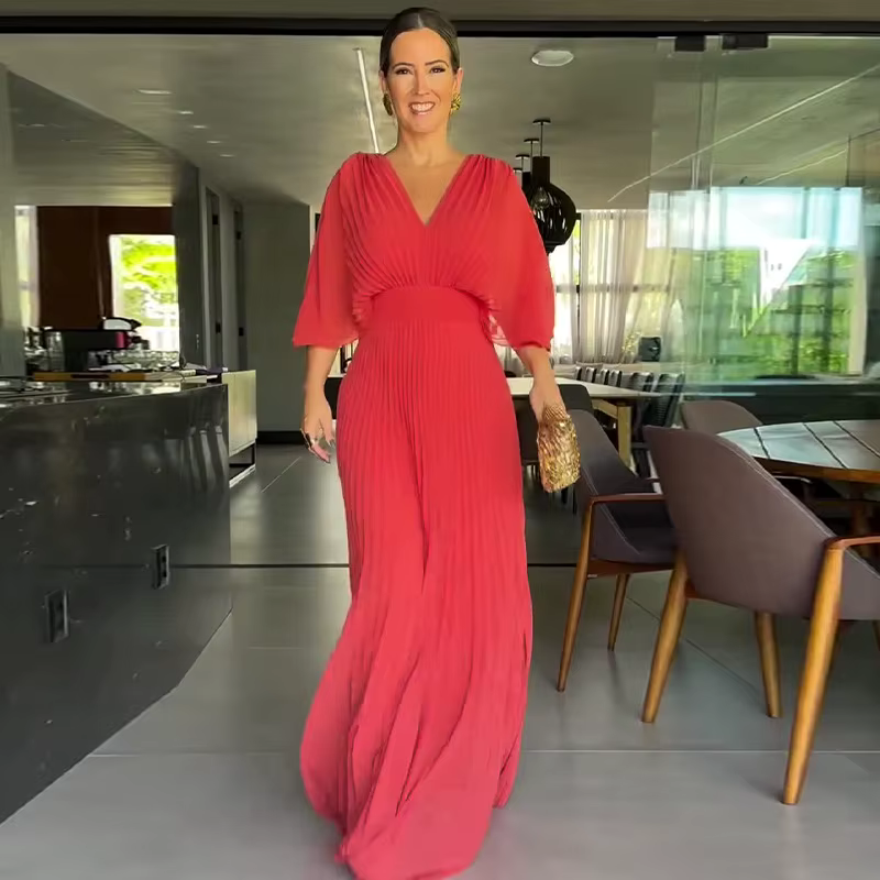 Isabelle | Robe Plissée Raffinée