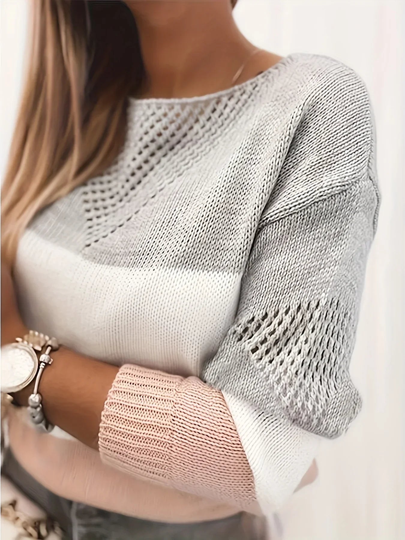 Léa™ | Pull en Maille Découpé