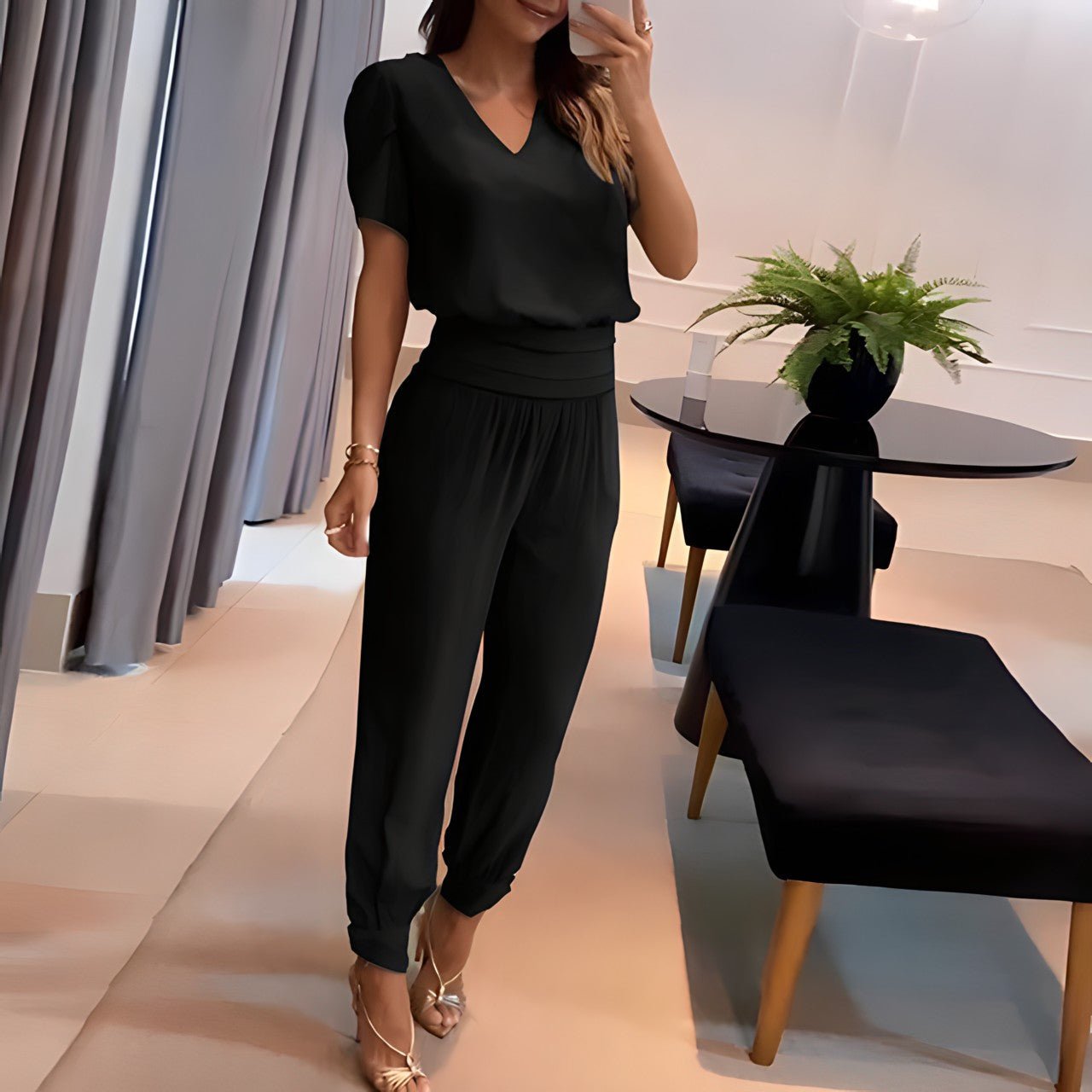 Florenceâ„¢ - Ensemble Tendance avec Blouse et Pantalon