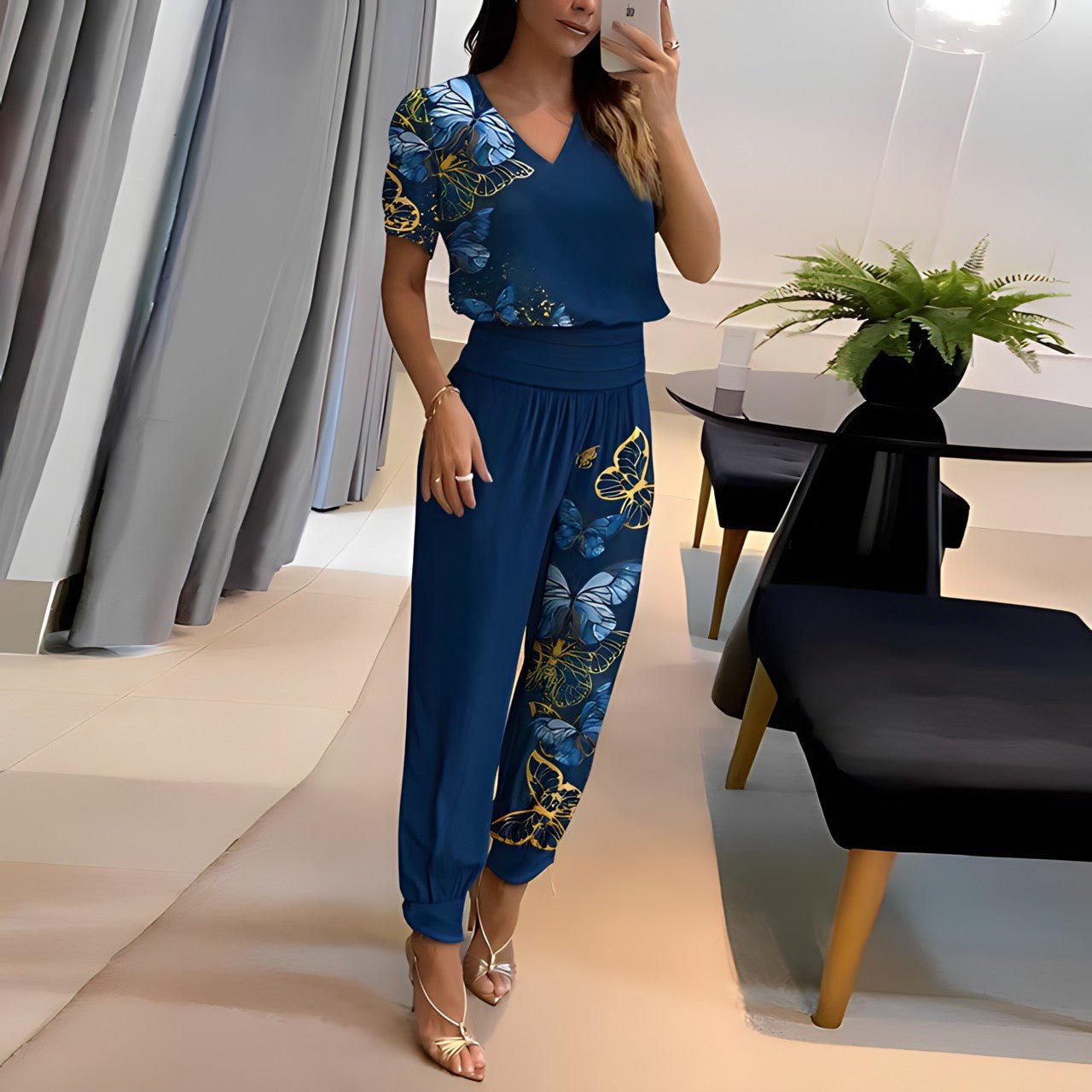 Florenceâ„¢ - Ensemble Tendance avec Blouse et Pantalon