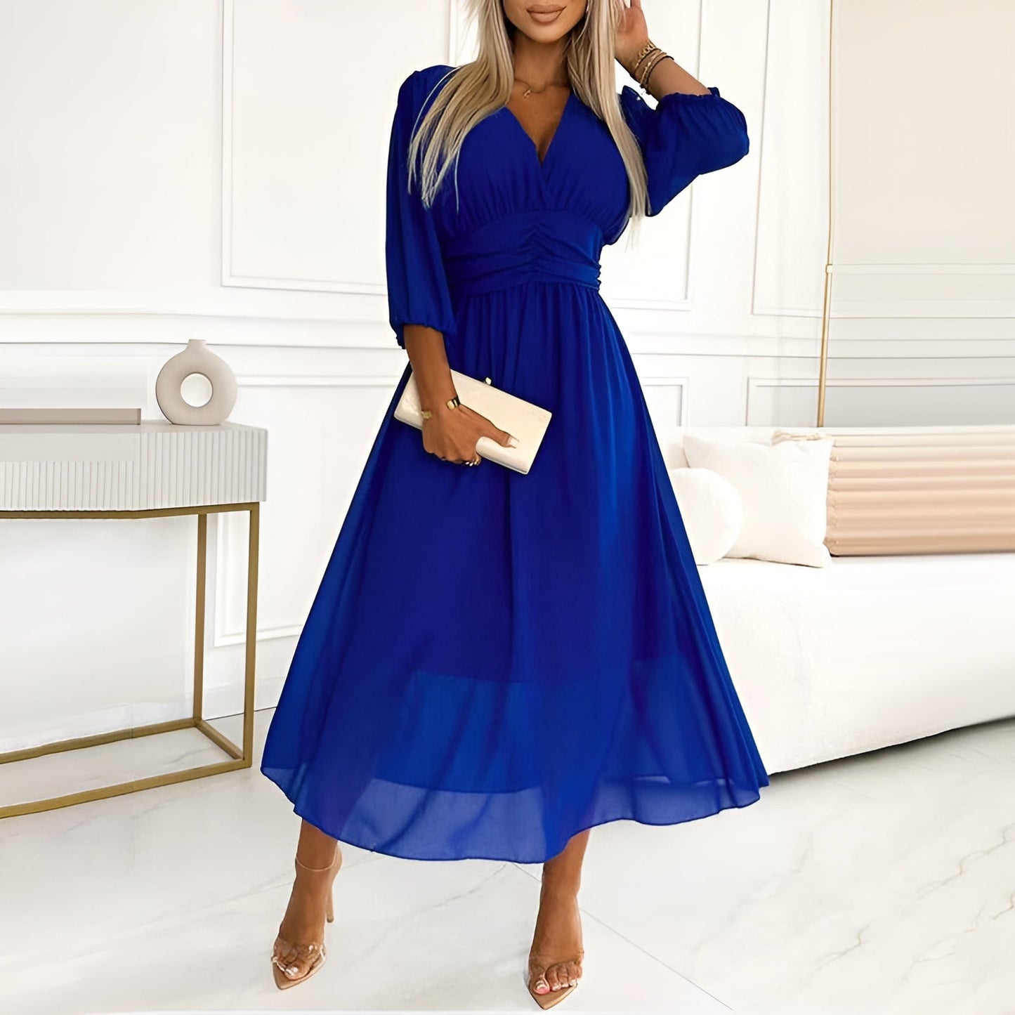 Madeleine™ | Robe légère en chiffon de soie