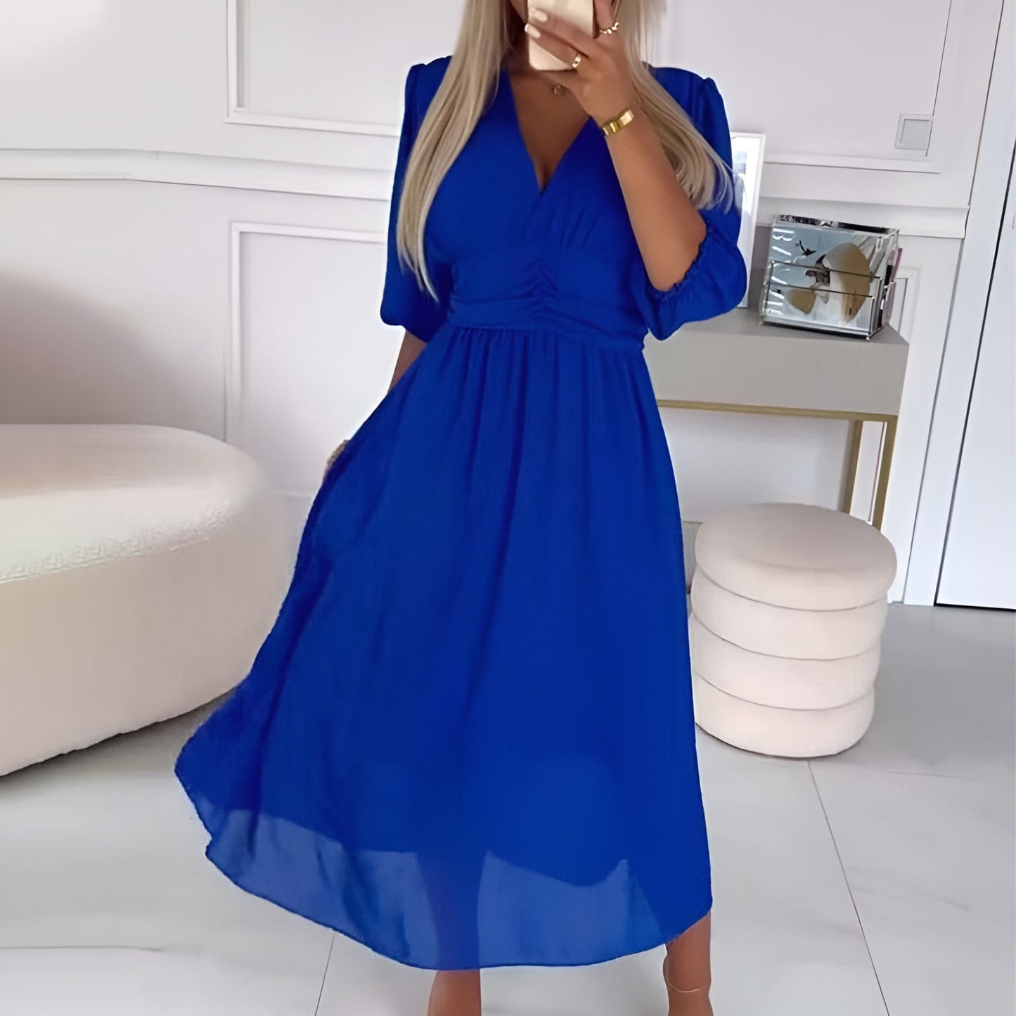 Madeleine™ | Robe légère en chiffon de soie