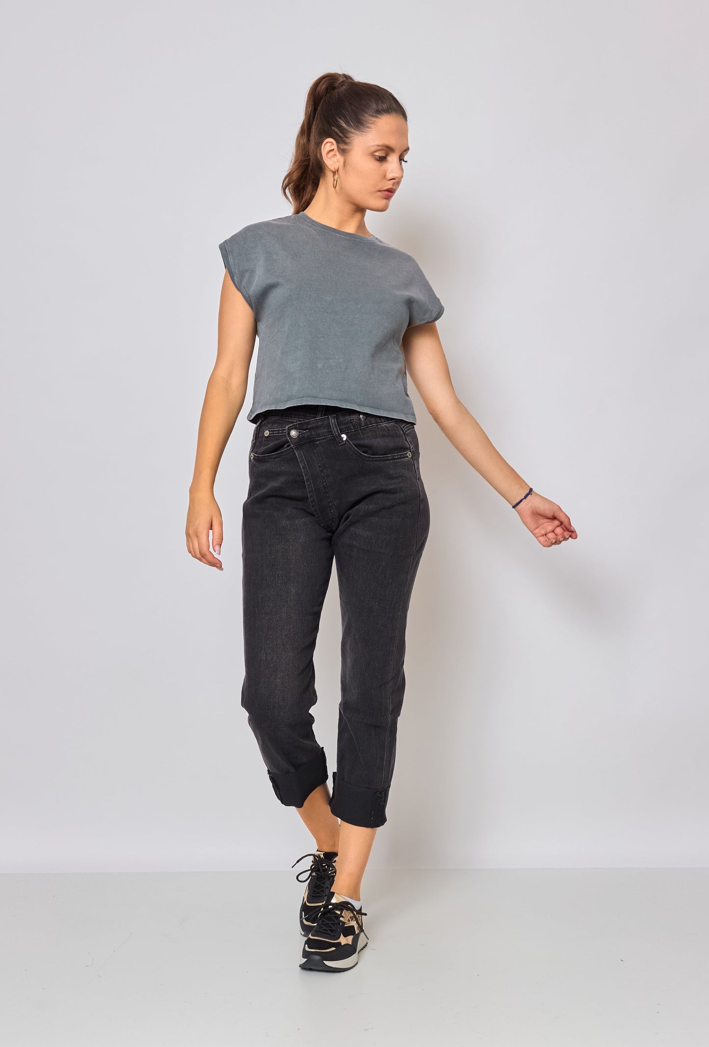 Zoe™ | Jean Loose Fermeture Asymétrique