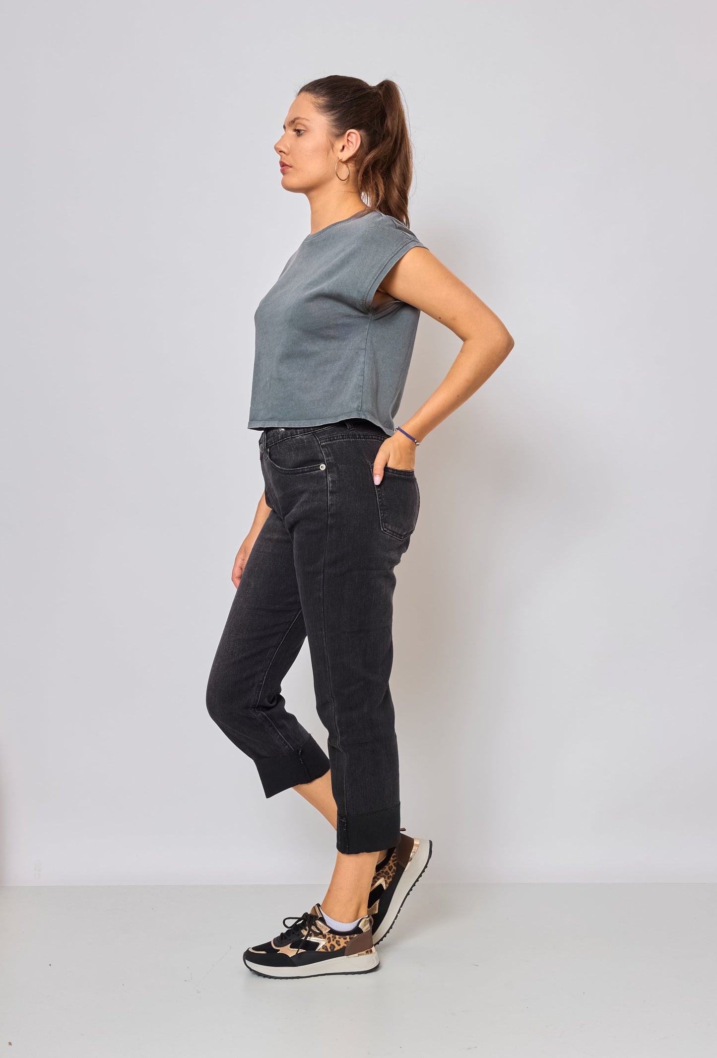 Zoe™ | Jean Loose Fermeture Asymétrique