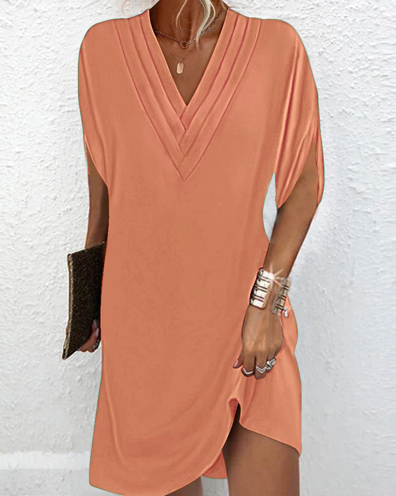 Amélie | Robe élégante à col en V