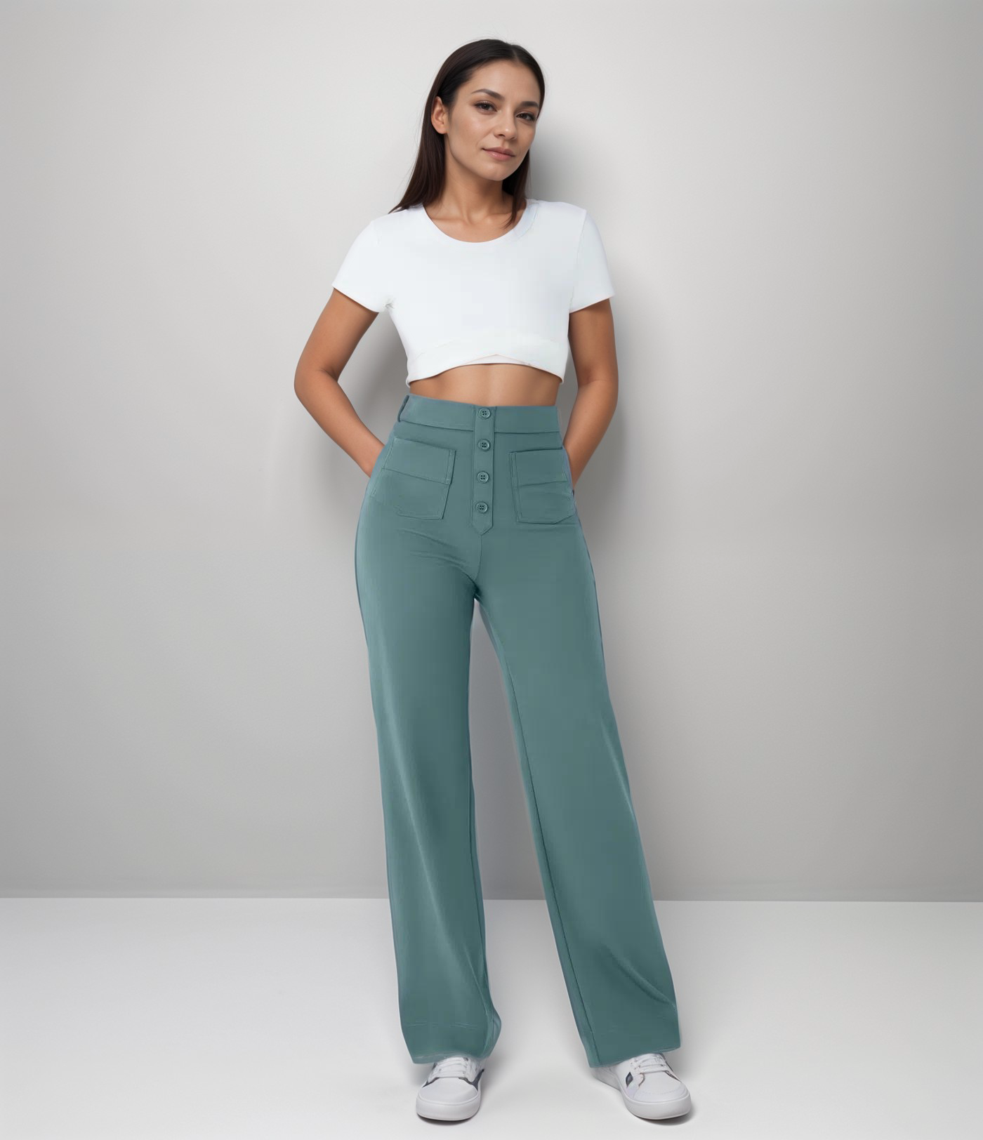 Momo | Pantalon élastique taille haute