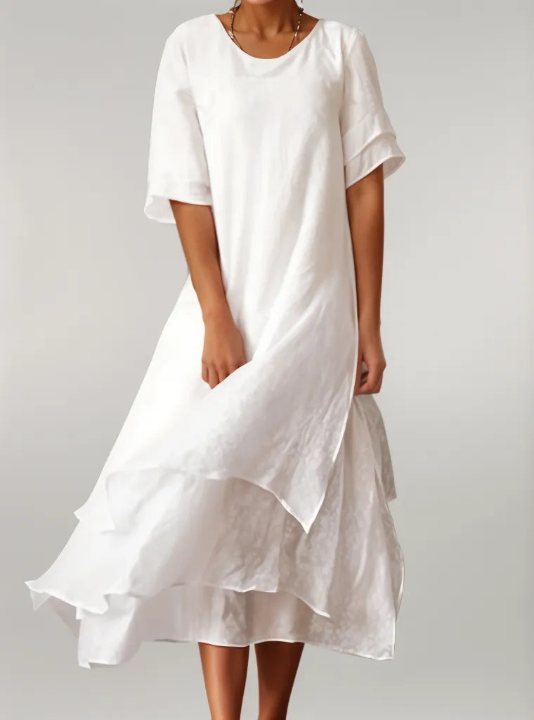 ELOISE | Élégante robe longue en coton