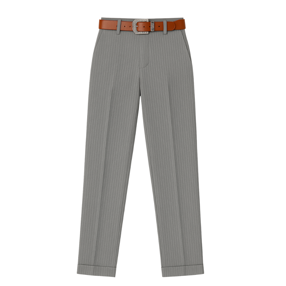 Bella™ | Pantalon galbant rayé