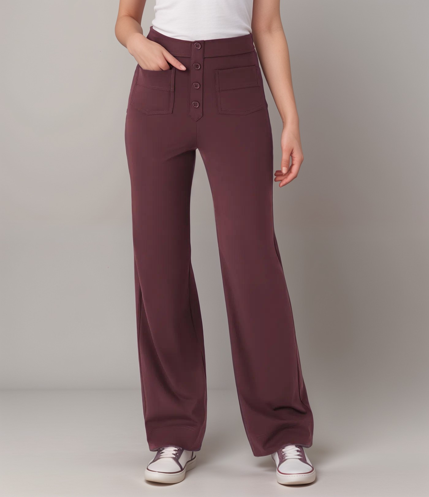 Momo | Pantalon élastique taille haute