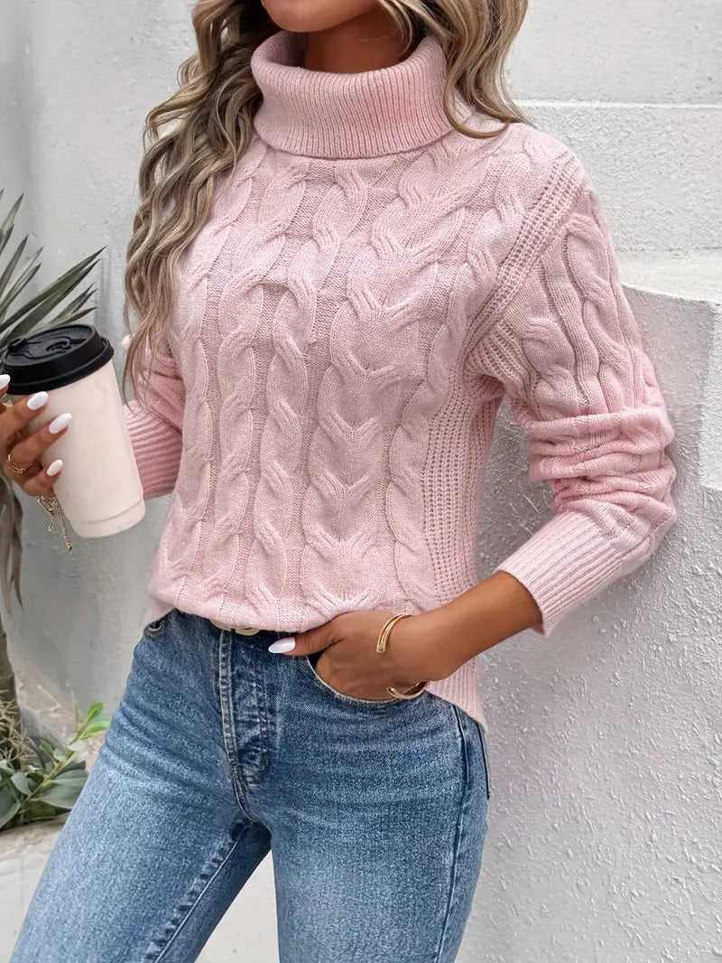 Lola™ | Twisted Turtleneck Sweater