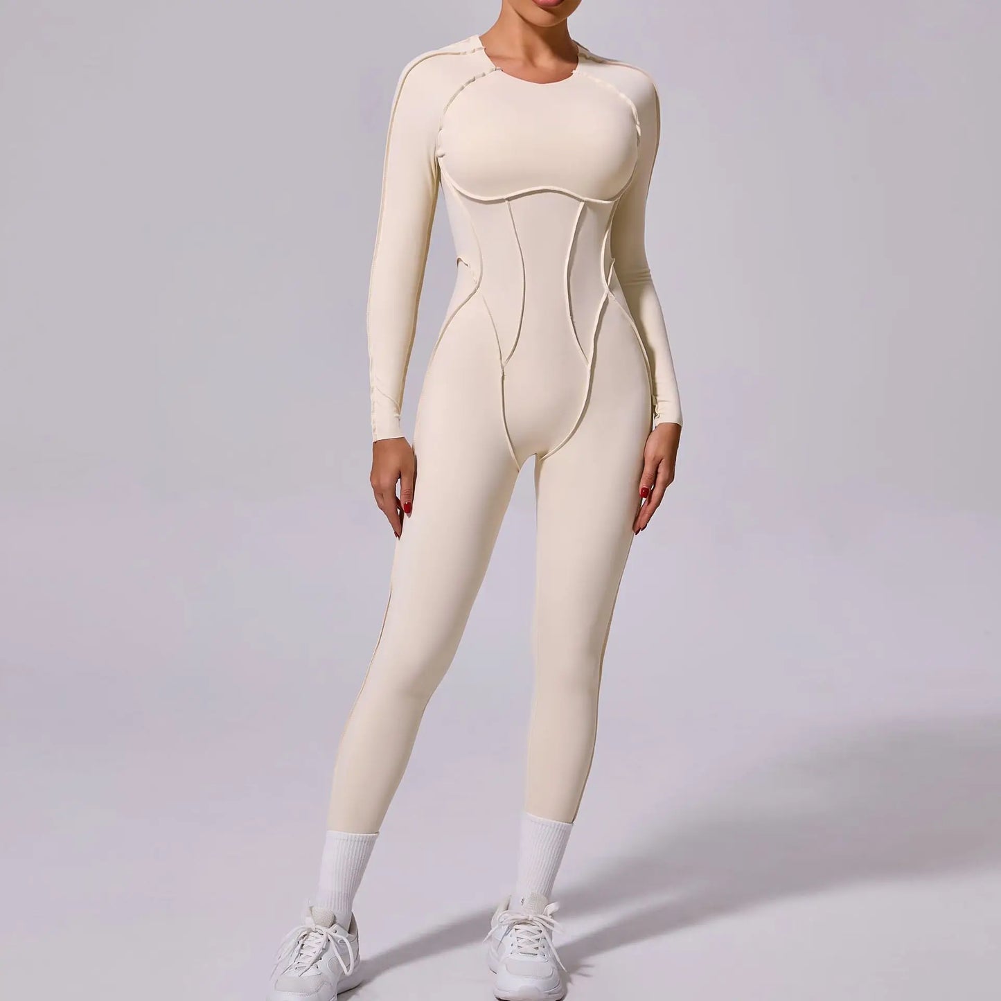 Combinaison de Yoga Femme Une-Pièce – Manches Longues