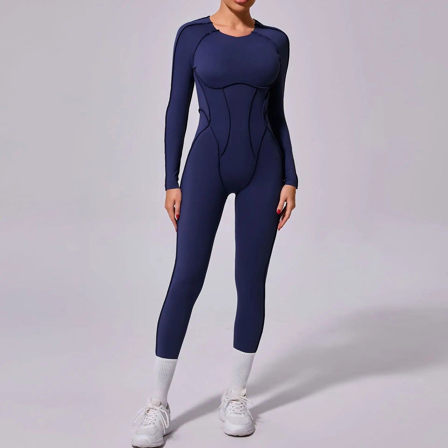 Combinaison de Yoga Femme Une-Pièce – Manches Longues