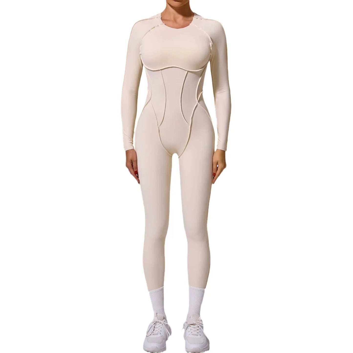 Combinaison de Yoga Femme Une-Pièce – Manches Longues