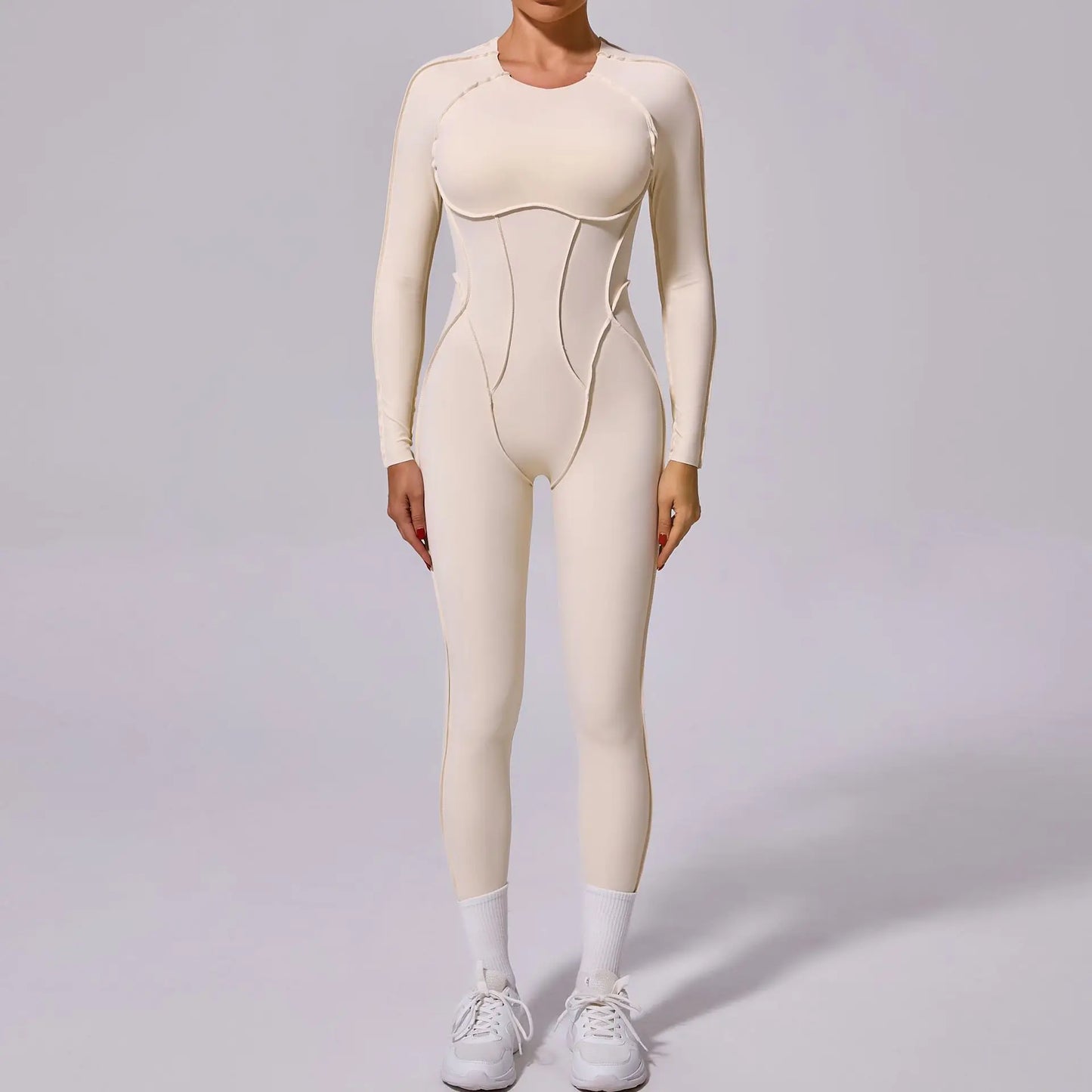 Combinaison de Yoga Femme Une-Pièce – Manches Longues