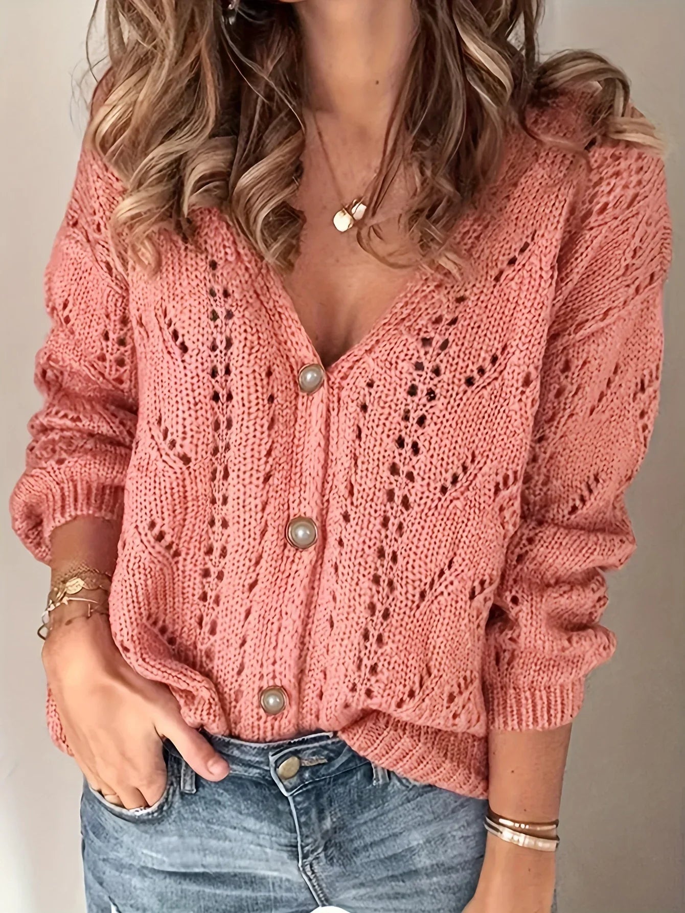 Amélie™ | Cardigan Tricoté à Boutons