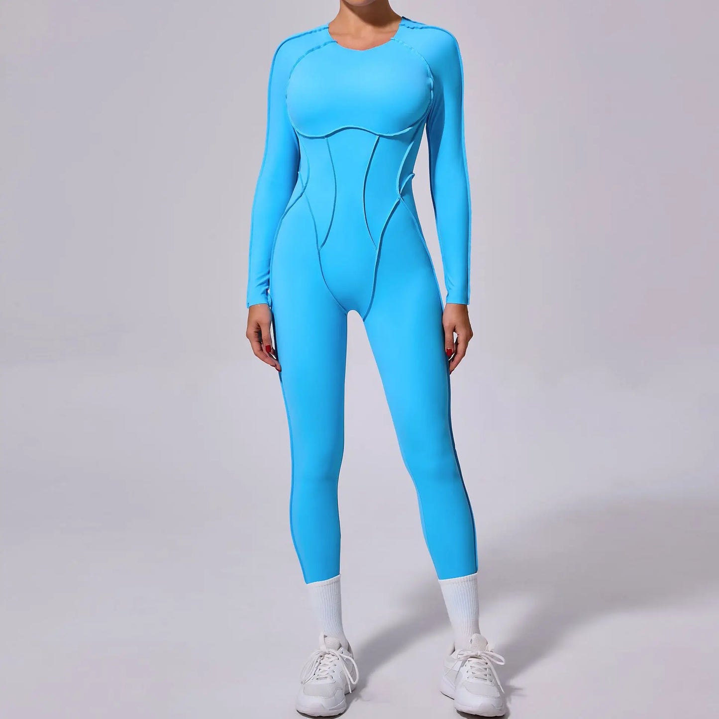 Combinaison de Yoga Femme Une-Pièce – Manches Longues