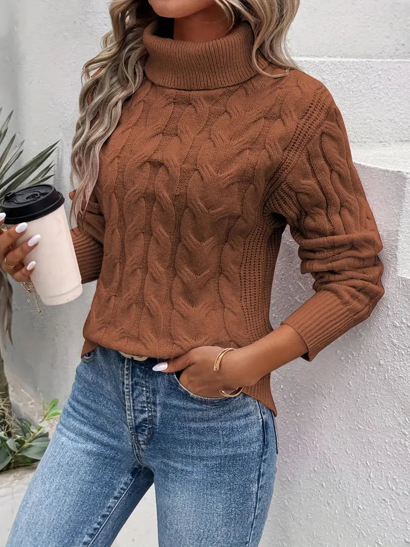 Lola™ | Twisted Turtleneck Sweater