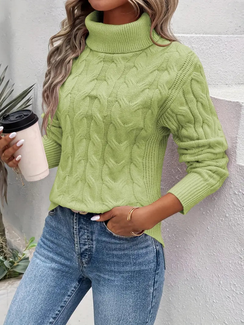 Lola™ | Twisted Turtleneck Sweater